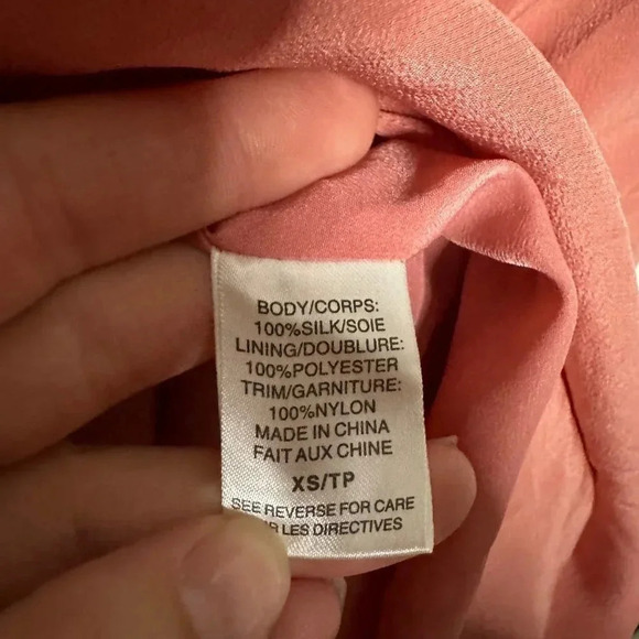 Cami NYC The Dayna Tank Blouse Top Women's Size XS Silk Brandied Apricot Pink - Picture 7 of 7